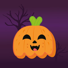 Happy halloween pumpkins