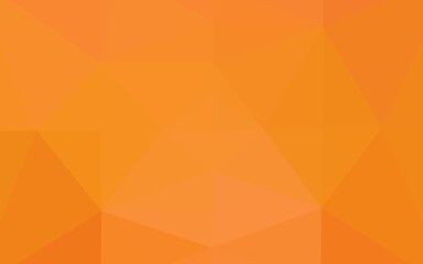 Light Orange vector shining triangular background.