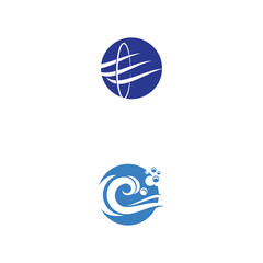 Waves Logo Template vector symbol