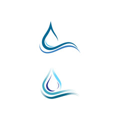 Water drop Logo Template vector