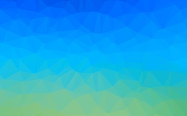 Light Blue, Green vector abstract mosaic backdrop.