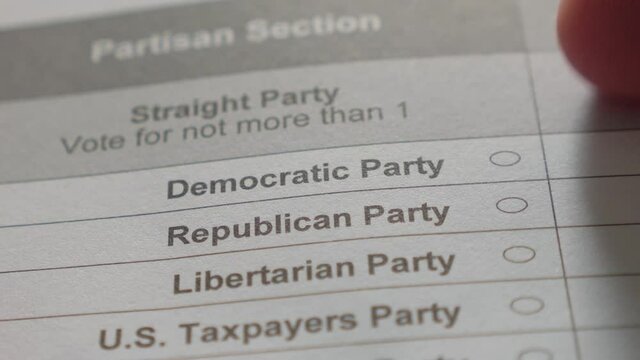 Undecided Voter Struggles to fill out ballot, indecisive man unable to decide