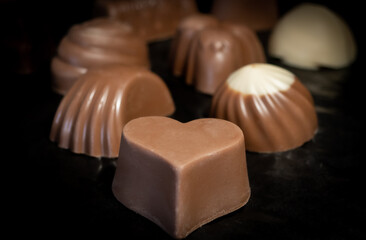 Selection of tasty chocolates, ideal for gifts.
