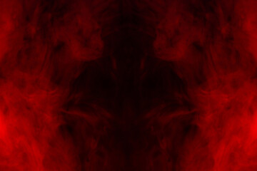 Red steam on a black background.