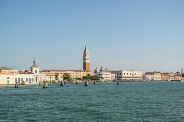 View from the Grand Canal on San Marco square in Venice, Veneto - Italy