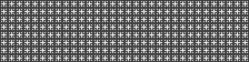 Fototapeta premium Abstract Cross Pattern Dots Logo generative computational art illustration