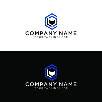 CLC Letter Logo Design polygon Monogram Icon Vector Template