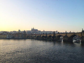 Fototapeta premium Vltava river in Prague Czech