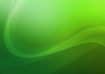 Light Green vector background with bent lines.