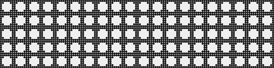Abstract Cross Pattern Dots Logo generative computational art illustration