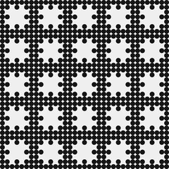 Abstract Cross Pattern Dots Logo generative computational art illustration