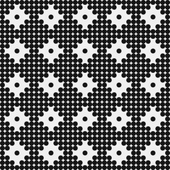 Abstract Cross Pattern Dots Logo generative computational art illustration