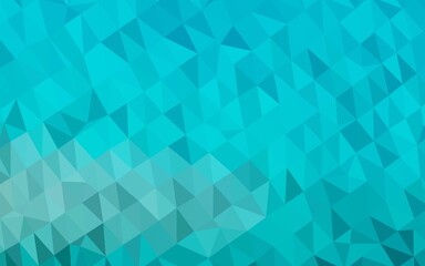 Obraz premium Light BLUE vector polygonal background.