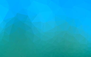 Fototapeta premium Light Blue, Green vector polygon abstract layout.
