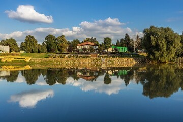 Obraz premium Reflections on the river 