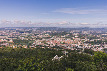 Aerial view of Guimarães, the birthplace of Portugal