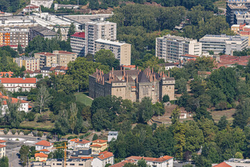Naklejka premium Aerial view of Guimarães, the birthplace of Portugal