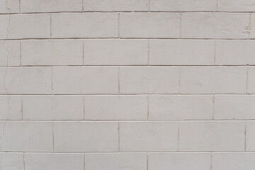 Naklejka premium White grunge brick wall background