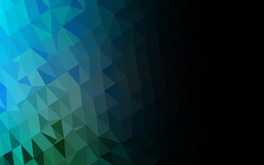 Obraz premium Light Blue, Green vector polygonal background.