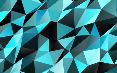Fototapeta premium Light BLUE vector abstract mosaic background.