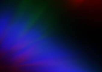 Dark Multicolor, Rainbow vector bokeh template.