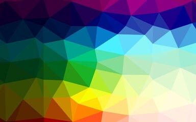 Light Multicolor, Rainbow vector polygon abstract layout.