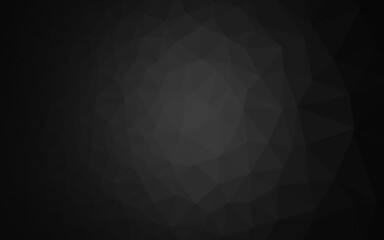 Fototapeta premium Dark Silver, Gray vector triangle mosaic texture.