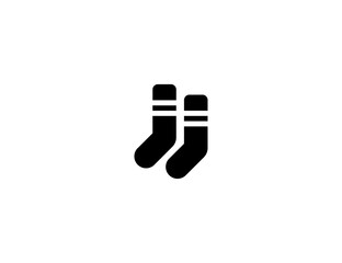 Socks vector flat icon
