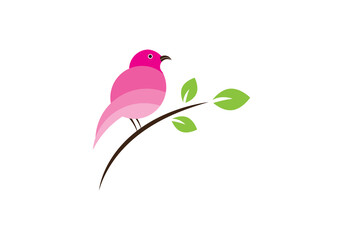 Creative, minimal, Colorful  bird logo And Modern bird logo design concept.