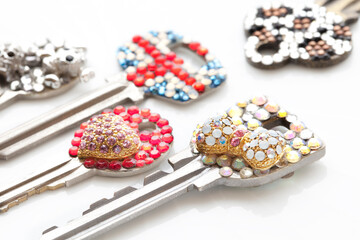 デコレーションした鍵