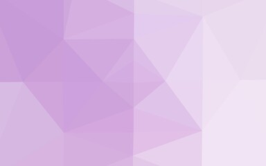 Light Purple vector shining triangular background.