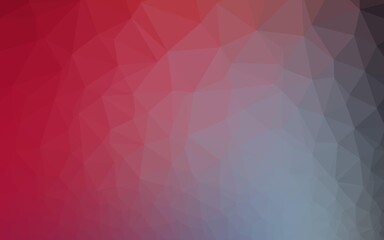 Obraz premium Light Blue, Red vector polygonal background.