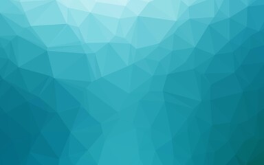 Fototapeta premium Light BLUE vector blurry triangle template.