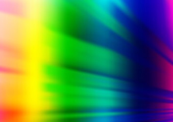 Light Multicolor, Rainbow vector background with straight lines.