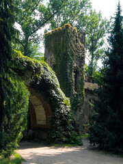 Romantic park Arkadia, central Poland