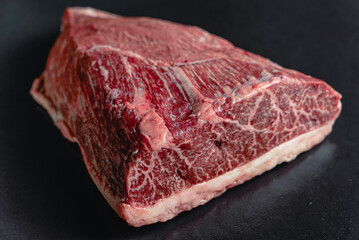 Picaña de res crudo carne roja de res fotografía de producto  carne marmolería