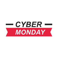 cyber monday, sale poster design template