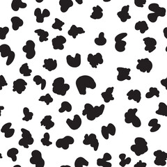 Animal print vector seamless pattern. Hand drawn exotic nature texture background.