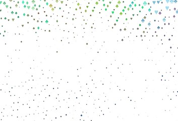 Light Multicolor, Rainbow vector pattern with symbol of cards.