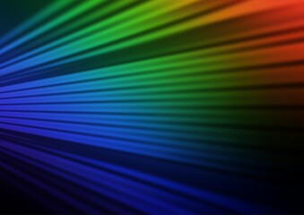 Dark Multicolor, Rainbow vector abstract blurred template.
