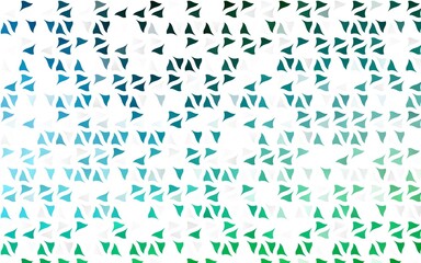 Light Blue, Green vector cover in polygonal style.