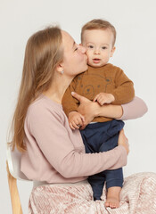 family, mom, dad, me, balloons