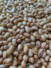 Fried peanut texture, bokeh style photography - image