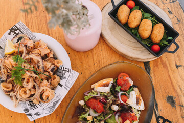 salad and snack - eat variety
