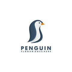 Fototapeta premium Penguin logo design, animal icon symbol vector illustration