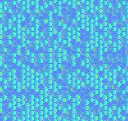 Blue honeycomb mosaic. Seamless vector illustration. Follow other mosaic patterns in my collection.