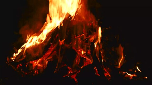 Feu de bois.