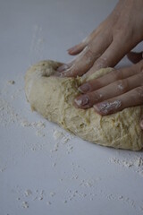 Homemade bakery, making bread