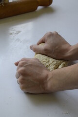 Homemade bakery, making bread