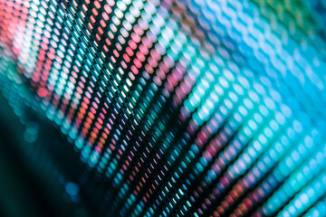 CloseUp LED blurred screen. LED soft focus background. abstract background ideal for design.